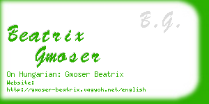 beatrix gmoser business card